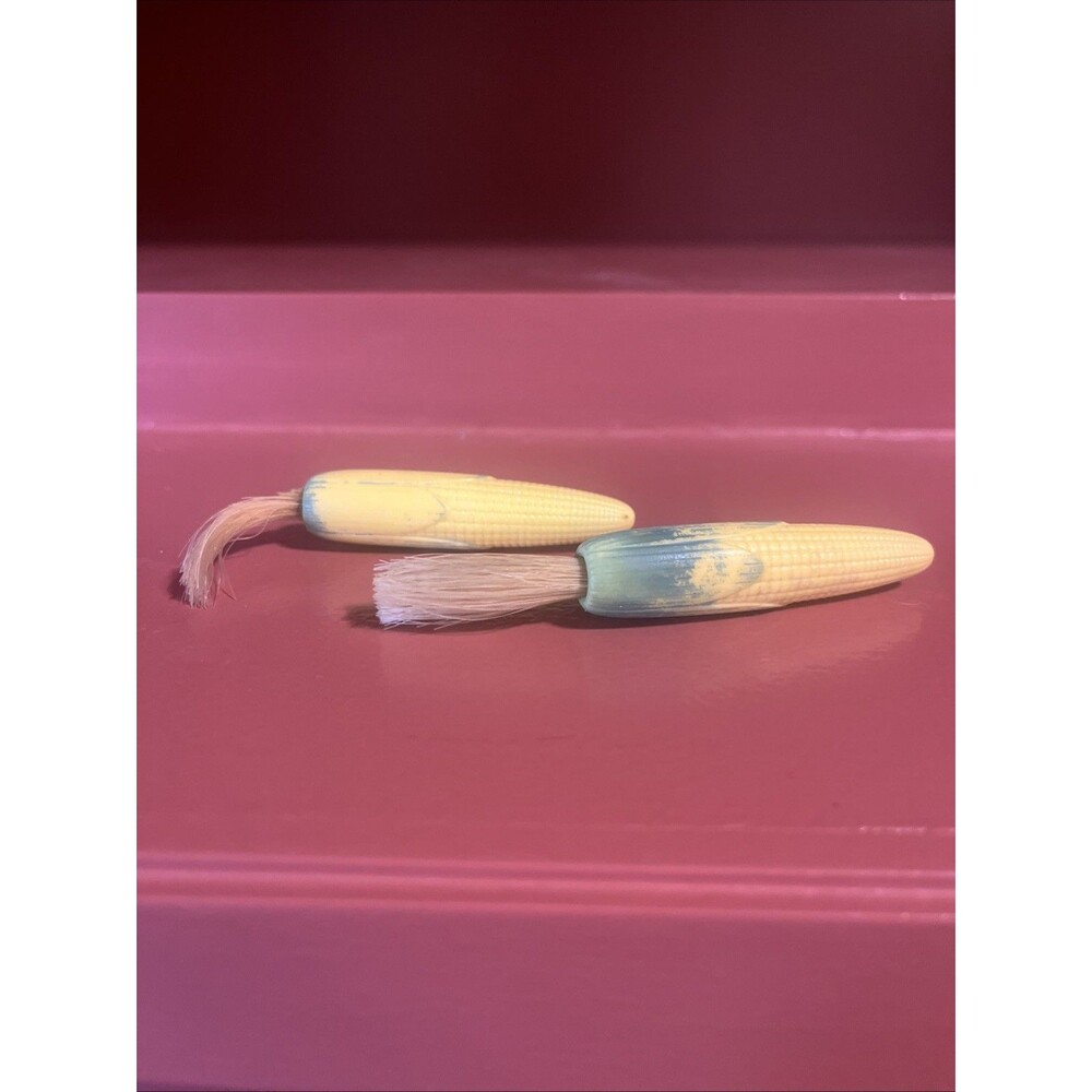 2 Mid Century Corn on the Cob Little Butter Brushes